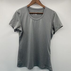 Under Armour T-Shirt Women’s XL Heat Gear Short Sleeve Grey Fitted